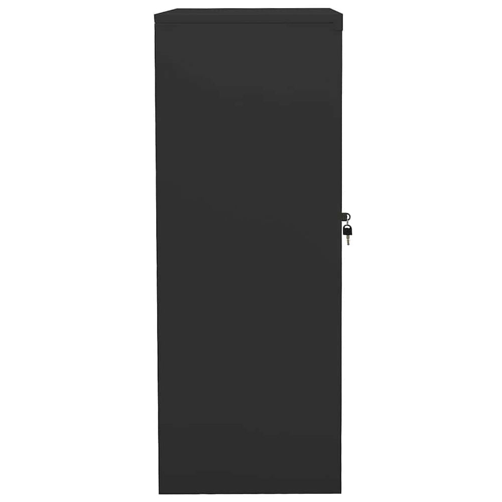 Biuro spintelė, antracito spalvos, 90x40x105cm, plienas