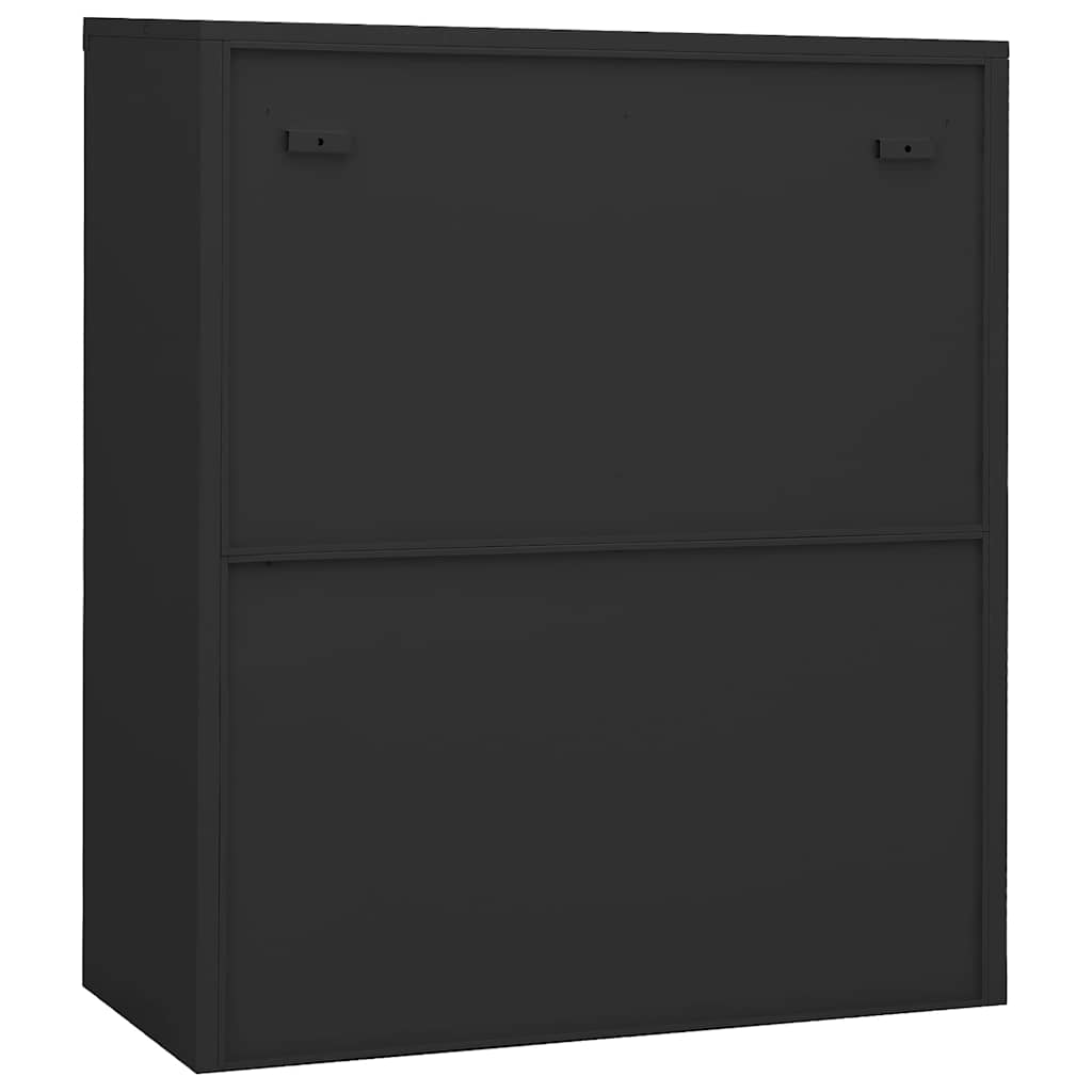 Biuro spintelė, antracito spalvos, 90x40x105cm, plienas