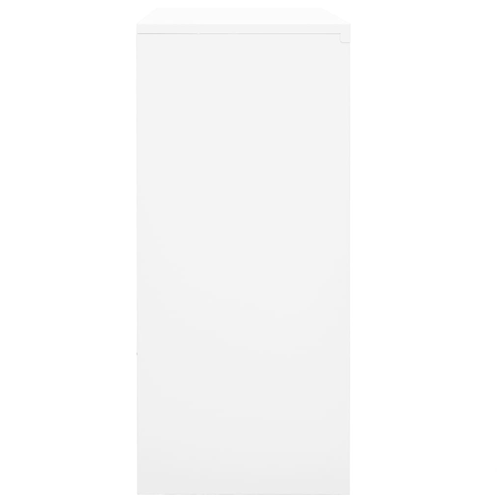 Biuro spintelė su stumdomom durim, balta, 90x40x90cm, plienas