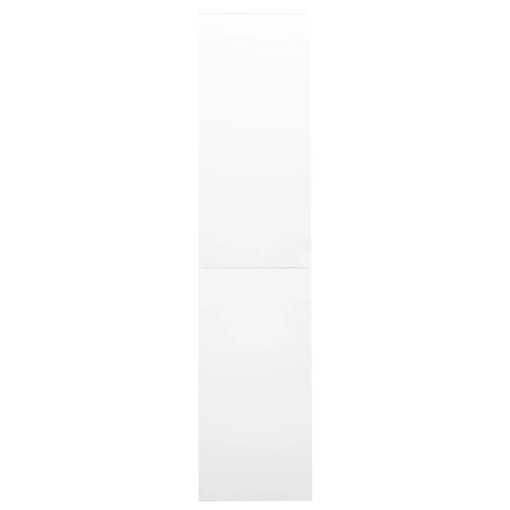 Office cabinet with sliding doors, white, 90x40x180cm, steel
