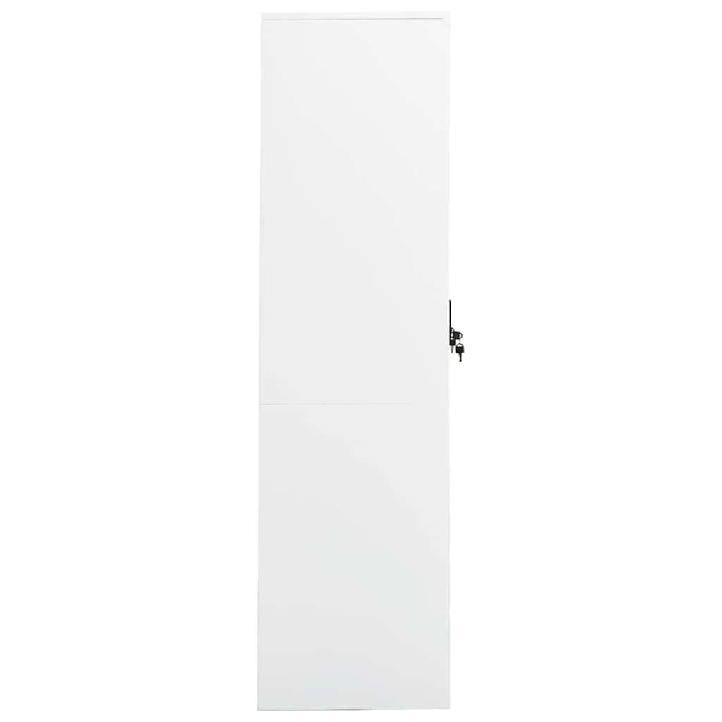 Drabužių spinta, baltos spalvos, 80x50x180cm, plienas