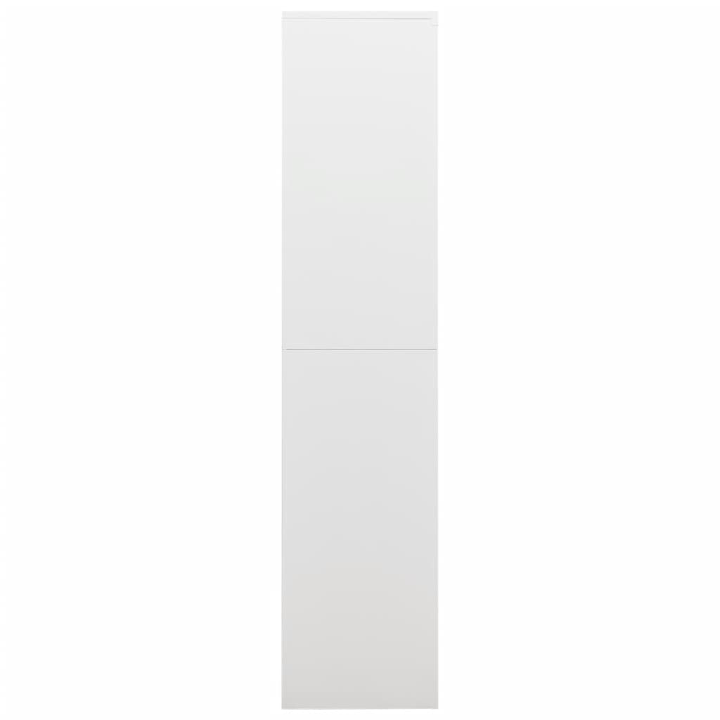 Changing room locker, white, 90x40x180cm, steel