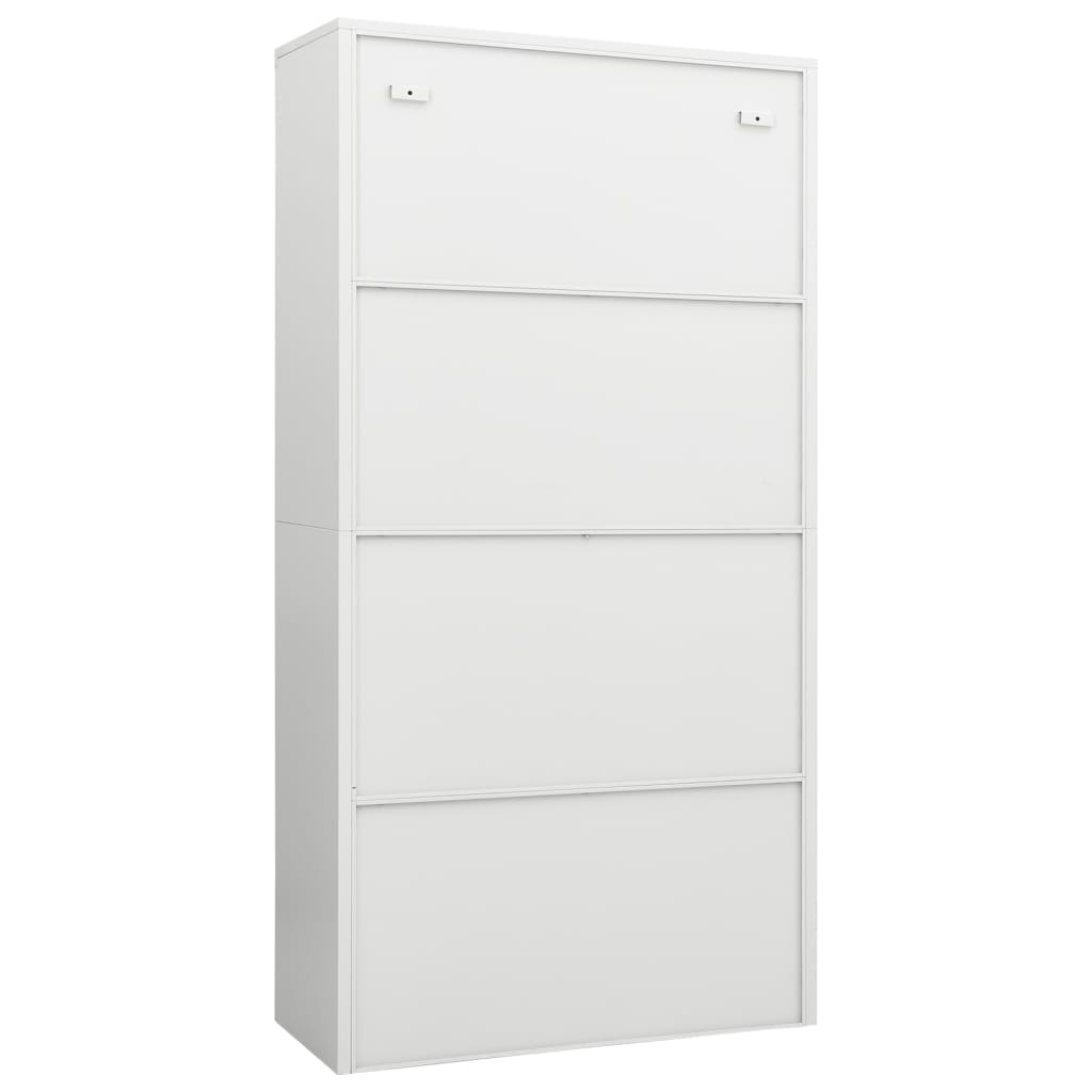 Changing room locker, white, 90x40x180cm, steel
