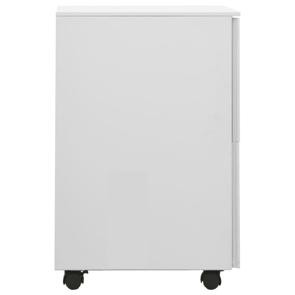 Mobile filing cabinet, gray, 39x45x67cm, steel