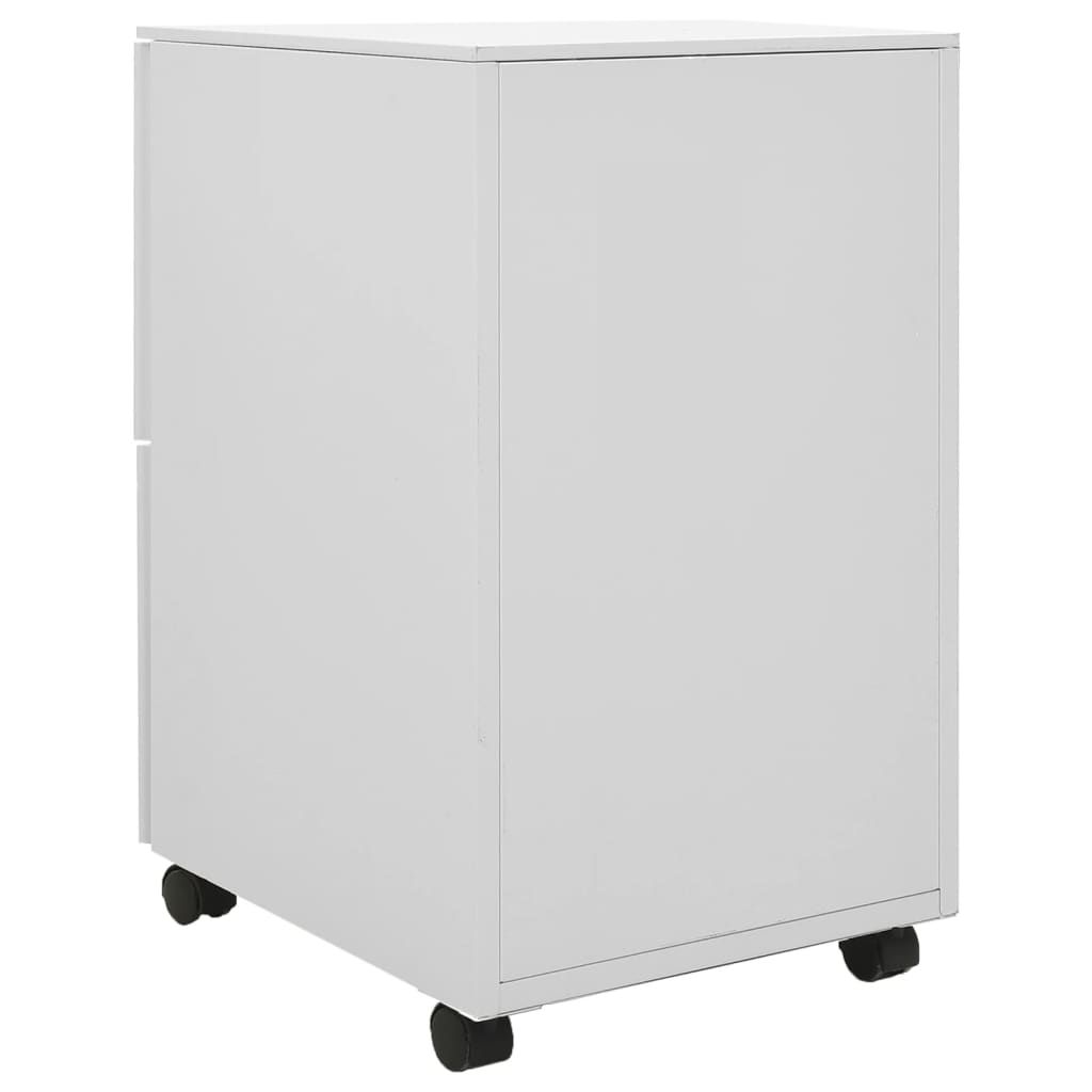 Mobile filing cabinet, gray, 39x45x67cm, steel