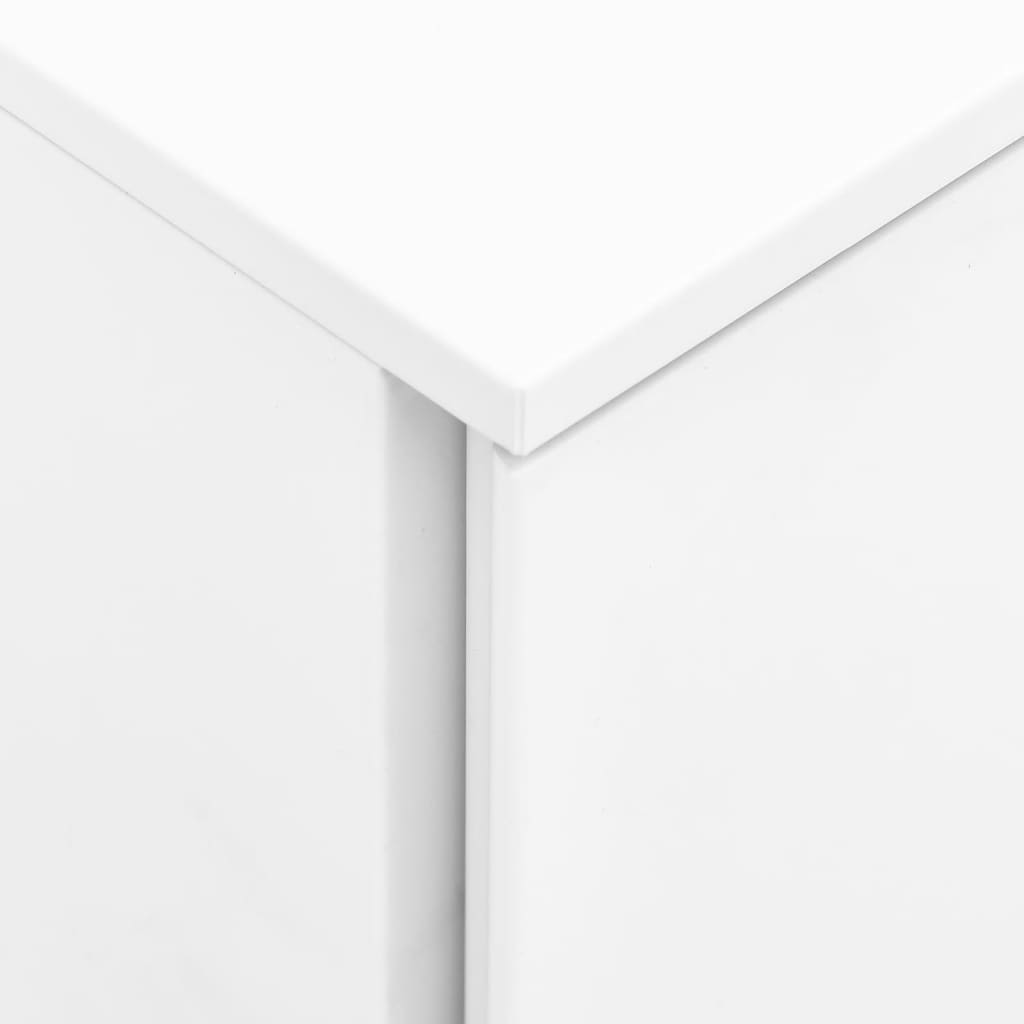 Mobile filing cabinet, white, 39x45x60cm, steel