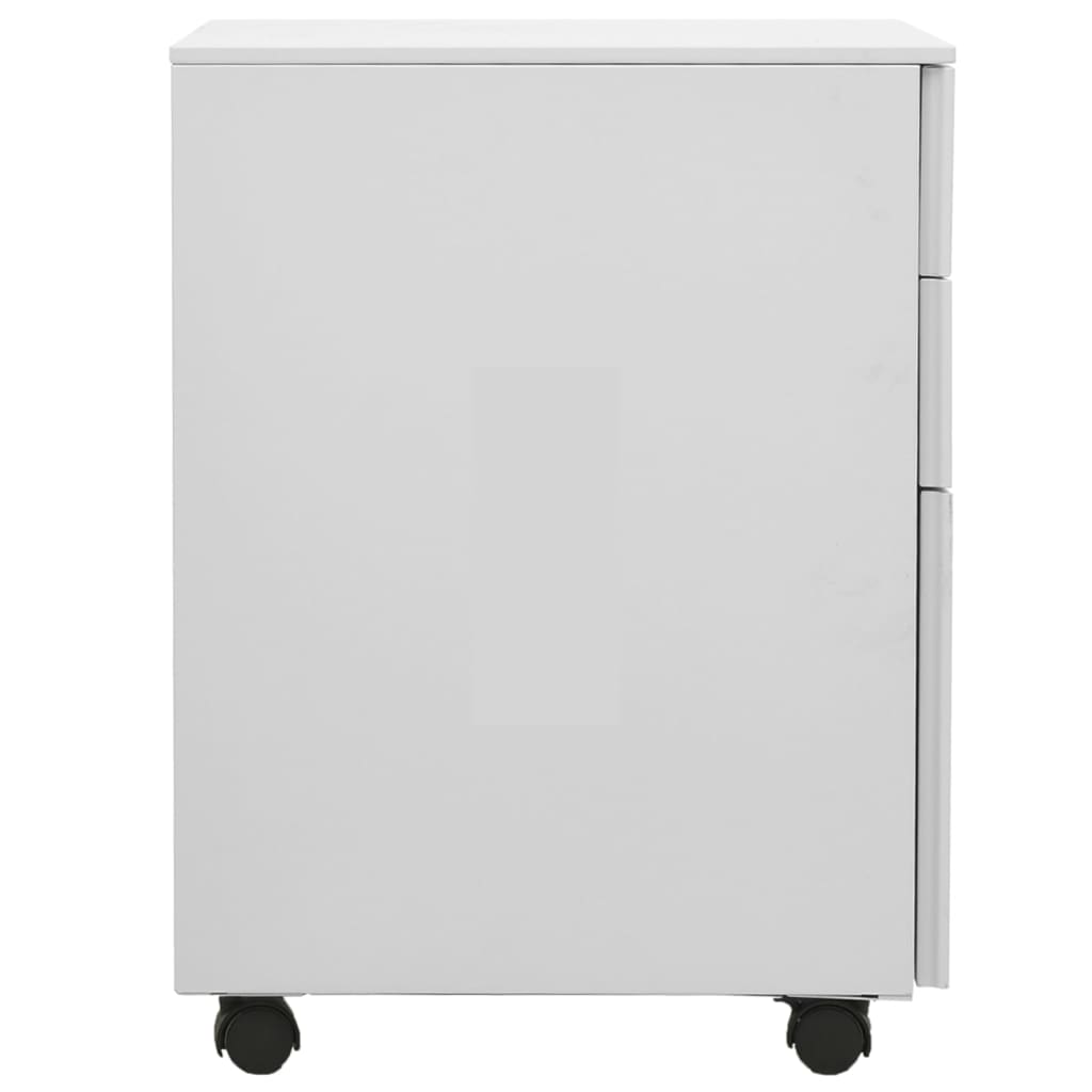 Mobile filing cabinet, gray, 39x45x60cm, steel