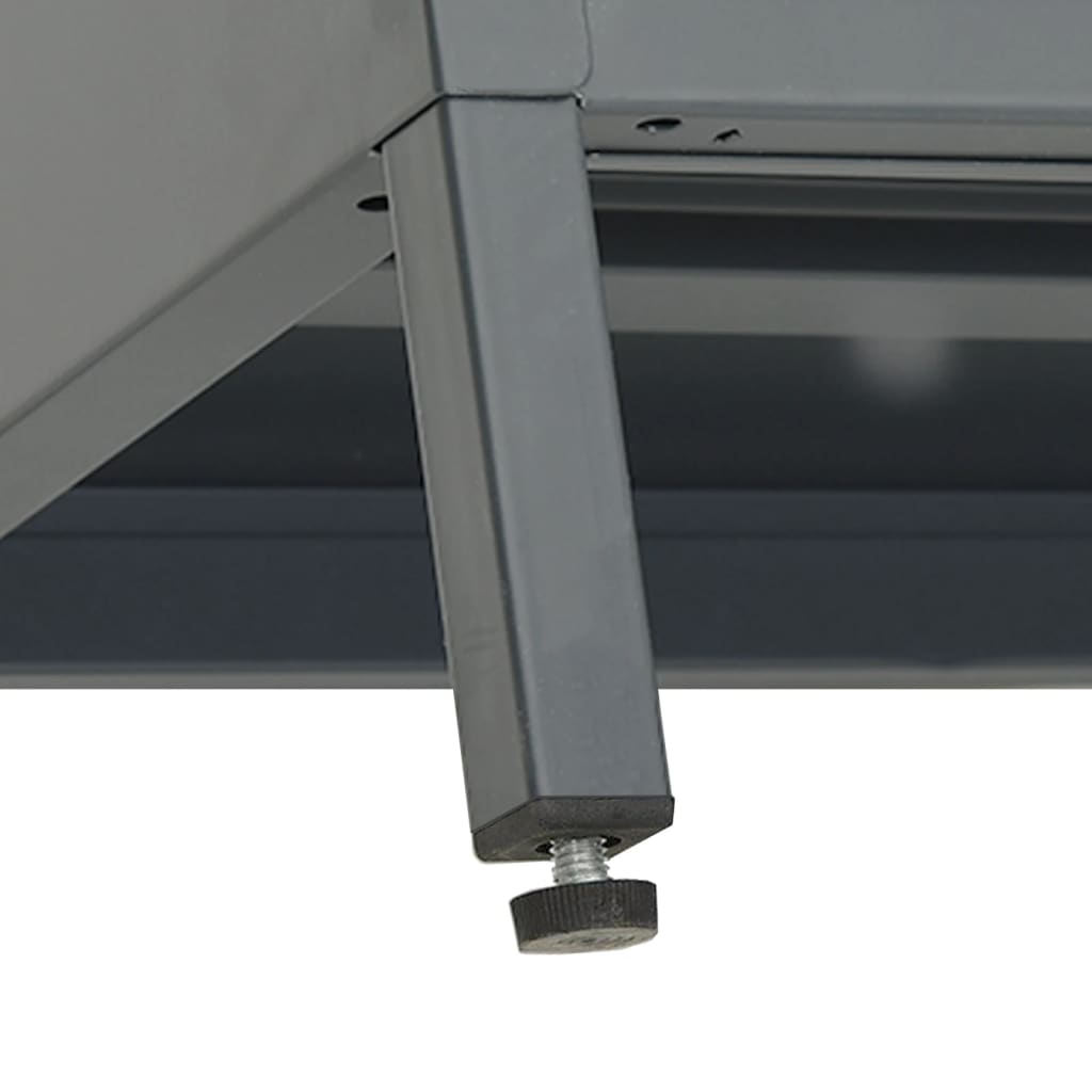 TV cabinet, anthracite, 105x35x52cm, steel/glass