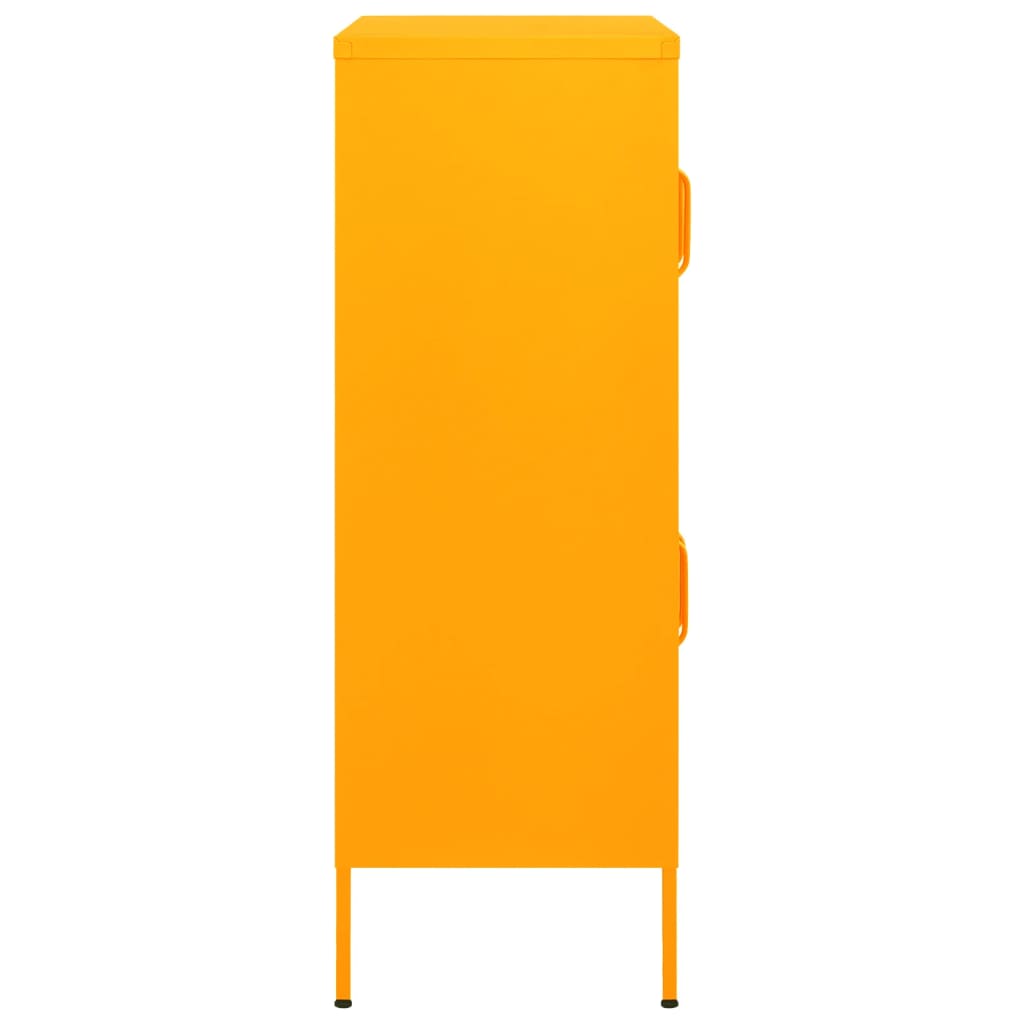 Storage cabinet, yellow, 80x35x101.5cm, steel