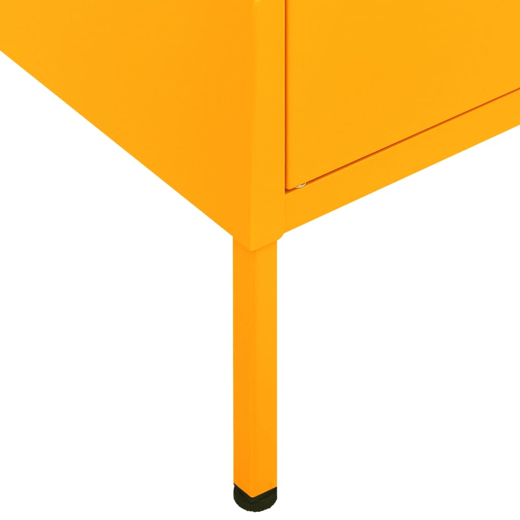 Storage cabinet, yellow, 80x35x101.5cm, steel