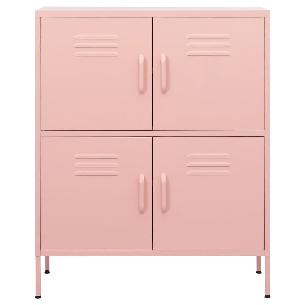 Storage cabinet, pink, 80x35x101.5cm, steel
