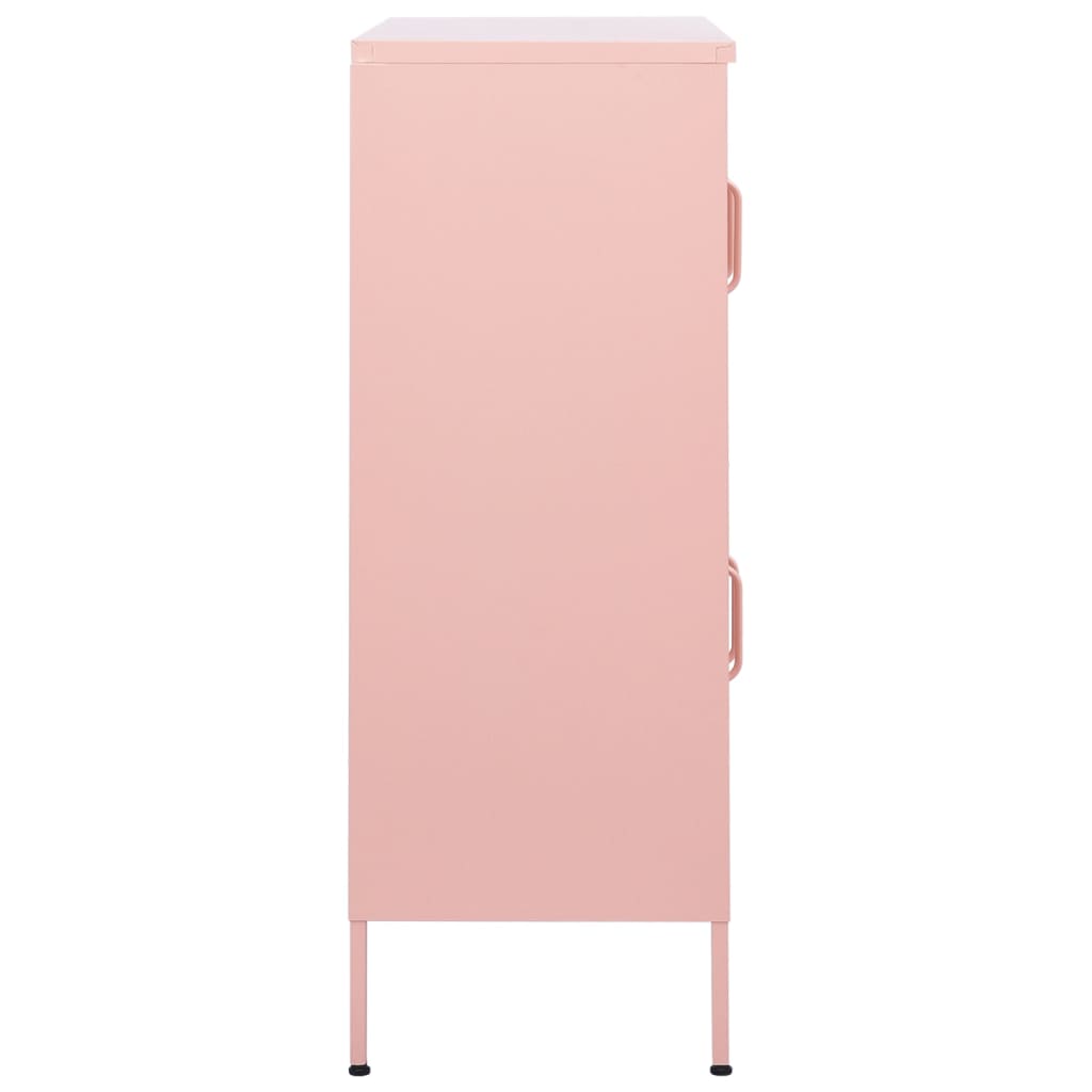 Storage cabinet, pink, 80x35x101.5cm, steel