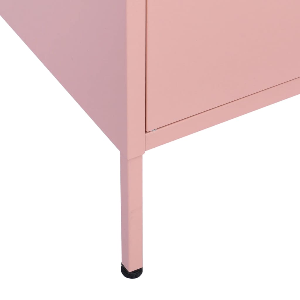 Storage cabinet, pink, 80x35x101.5cm, steel