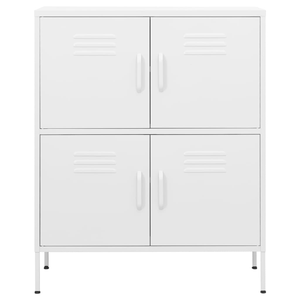 Storage cabinet, white, 80x35x101.5cm, steel