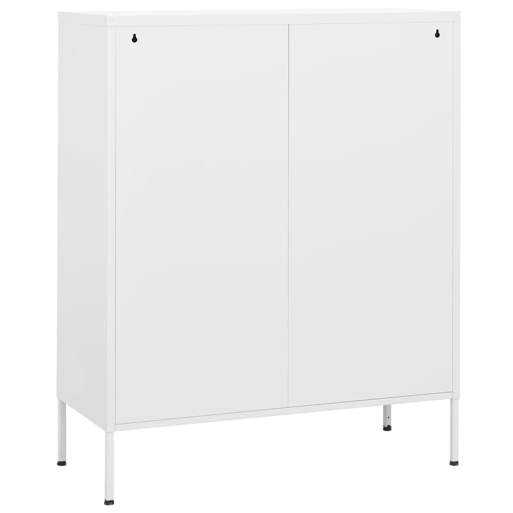 Storage cabinet, white, 80x35x101.5cm, steel