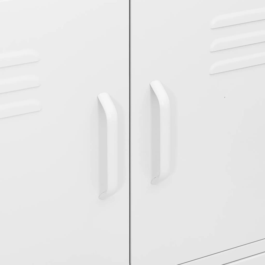 Storage cabinet, white, 80x35x101.5cm, steel