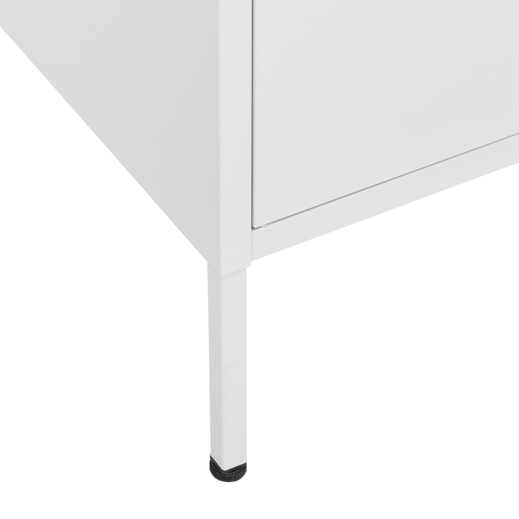 Storage cabinet, white, 80x35x101.5cm, steel