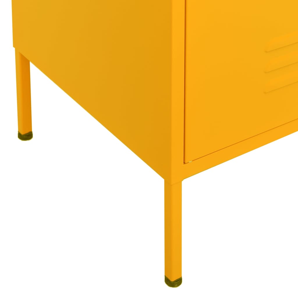 Noliktavas skapis, dzeltens, 80x35x101,5cm, tērauds