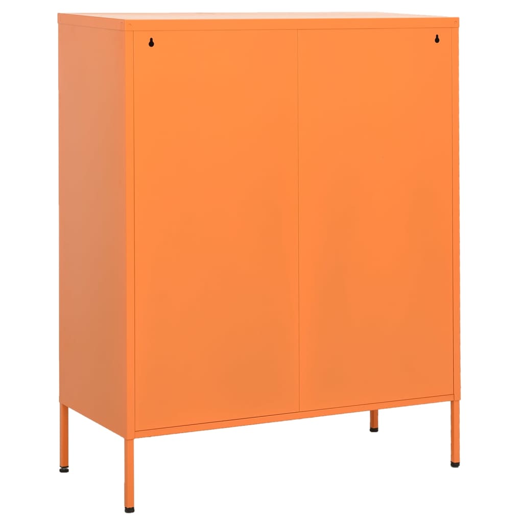Uzglabāšanas skapis, oranžs, 80x35x101,5cm, tērauds