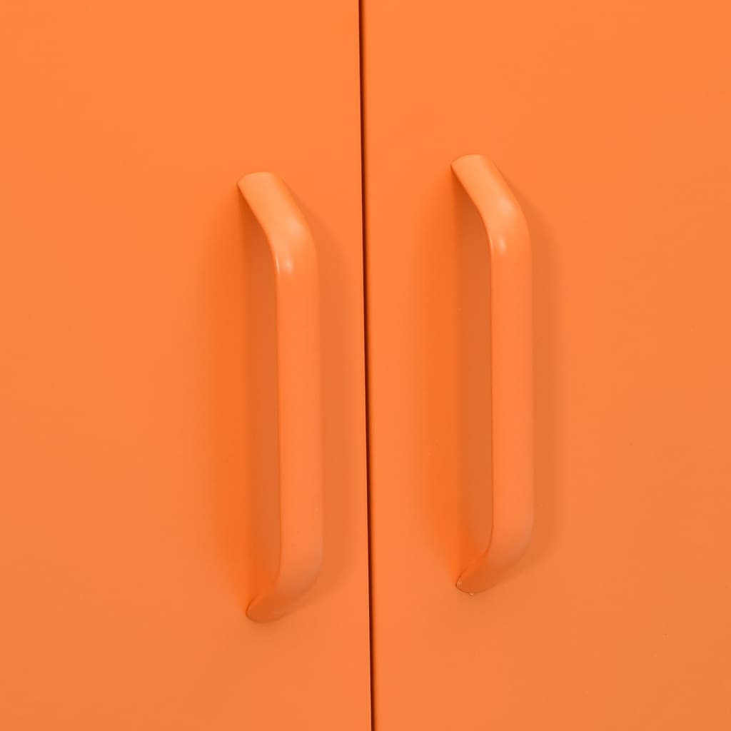 Uzglabāšanas skapis, oranžs, 80x35x101,5cm, tērauds