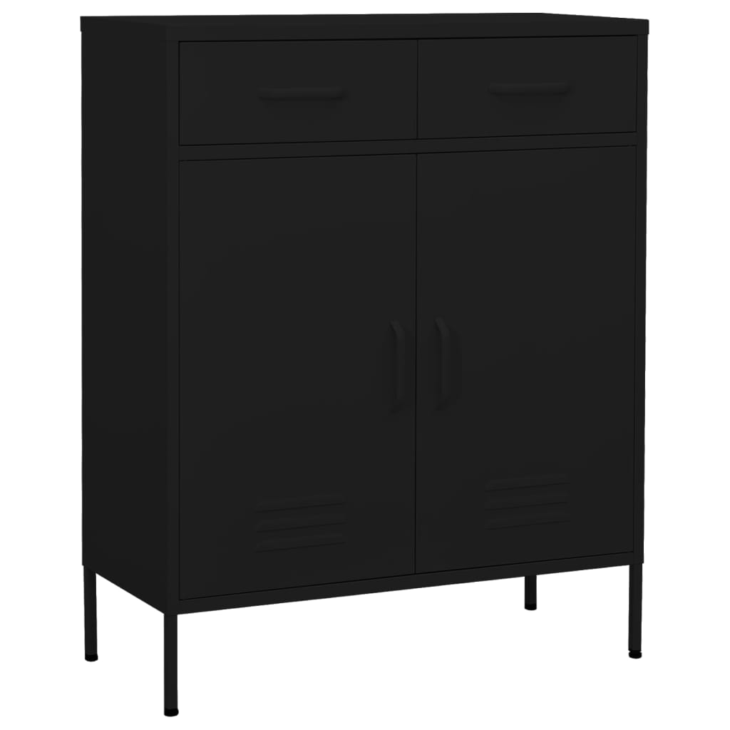 Noliktavas skapītis, melns, 80x35x101,5cm, tērauds