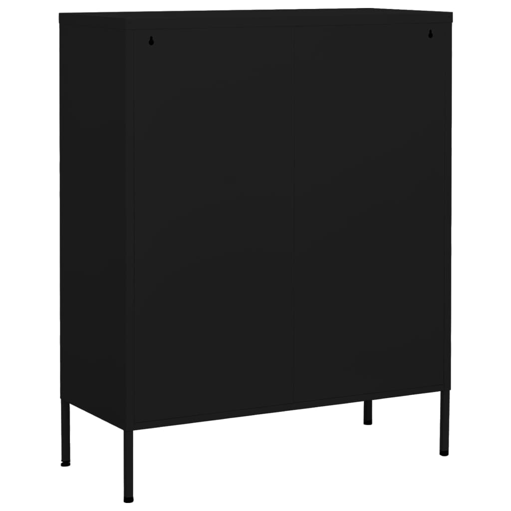 Noliktavas skapītis, melns, 80x35x101,5cm, tērauds