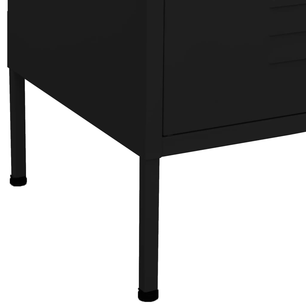 Noliktavas skapītis, melns, 80x35x101,5cm, tērauds