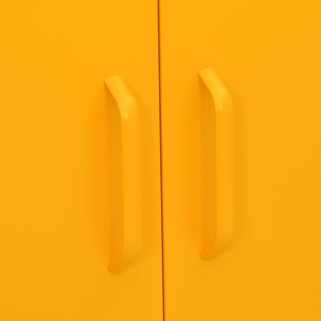 Storage cabinet, yellow, 80x35x101.5cm, steel