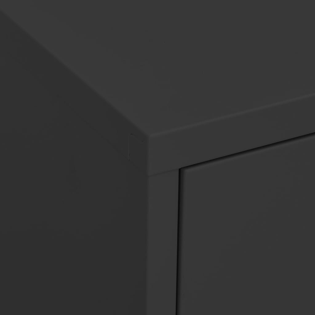 Storage cabinet, anthracite, 80x35x101.5cm, steel