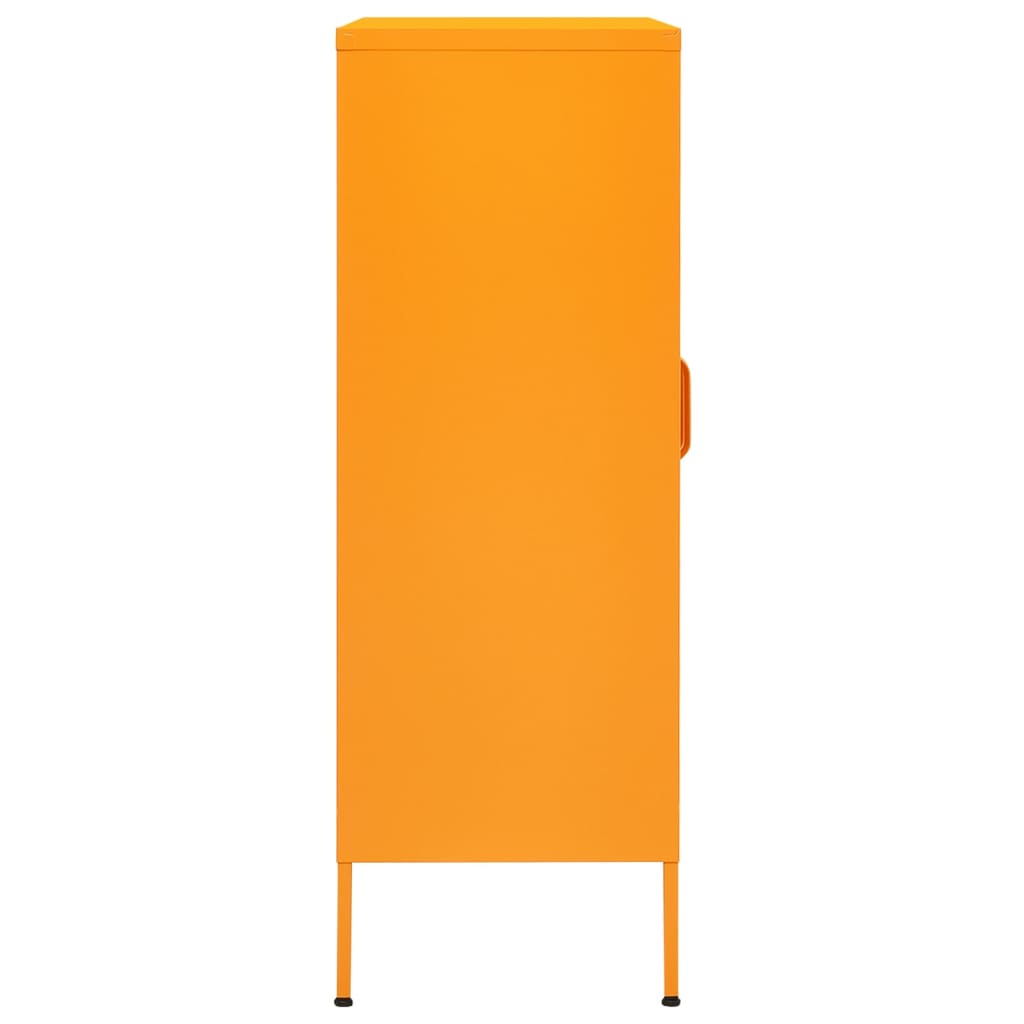 Storage cabinet, yellow, 80x35x101.5cm, steel