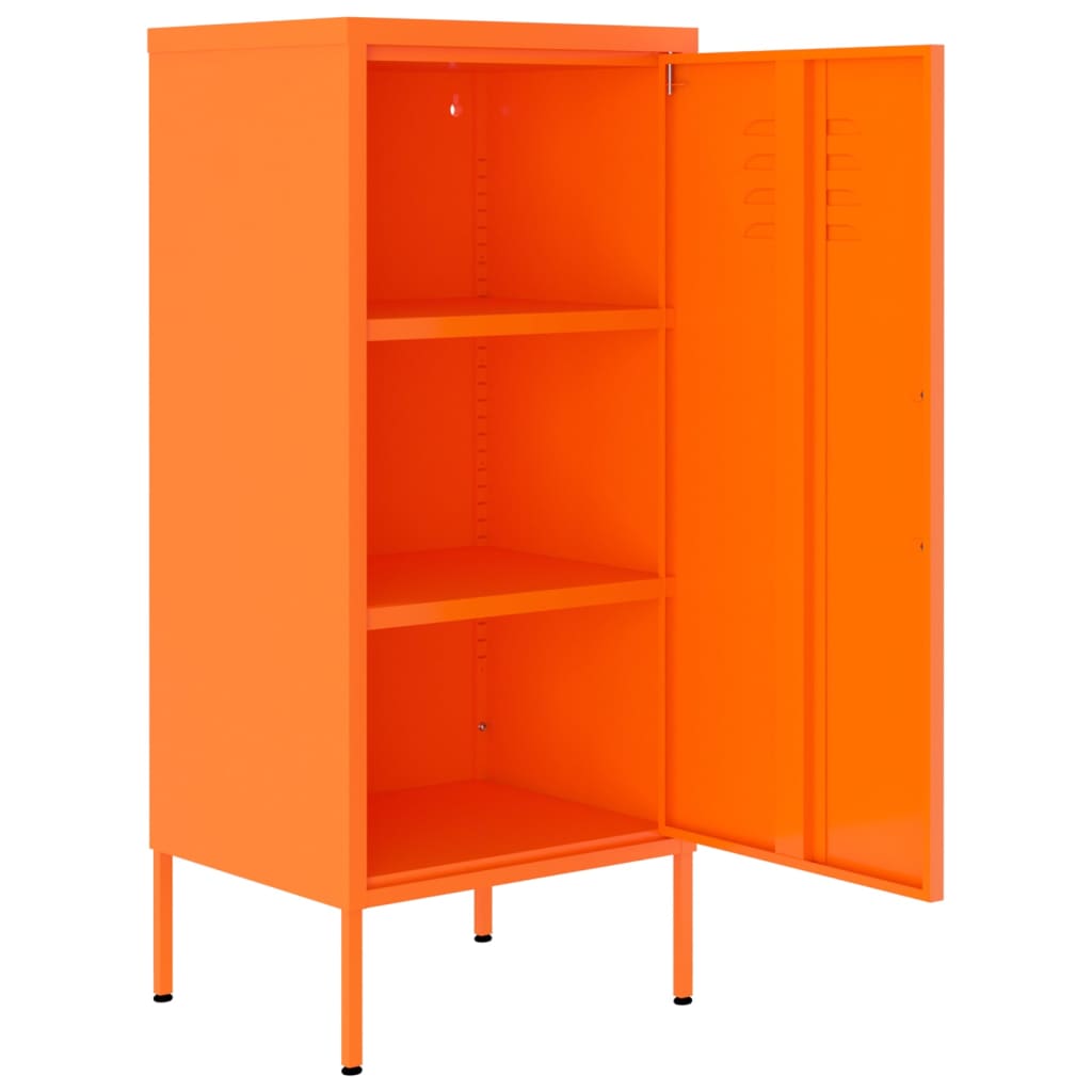 Storage cabinet, orange, 42.5x35x101.5cm, steel