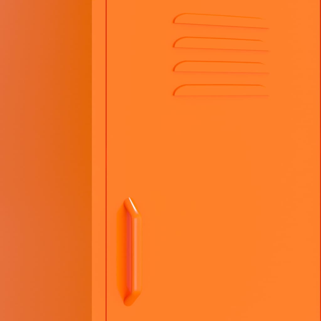 Storage cabinet, orange, 42.5x35x101.5cm, steel