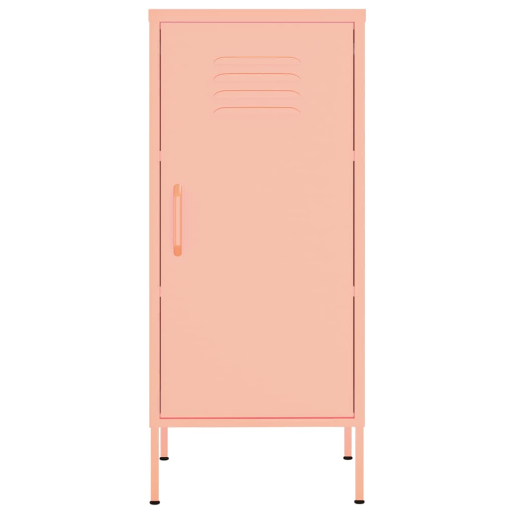 Storage cabinet, pink, 42.5x35x101.5cm, steel