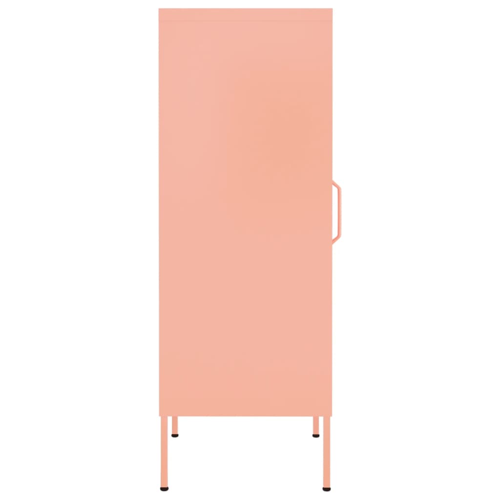Storage cabinet, pink, 42.5x35x101.5cm, steel