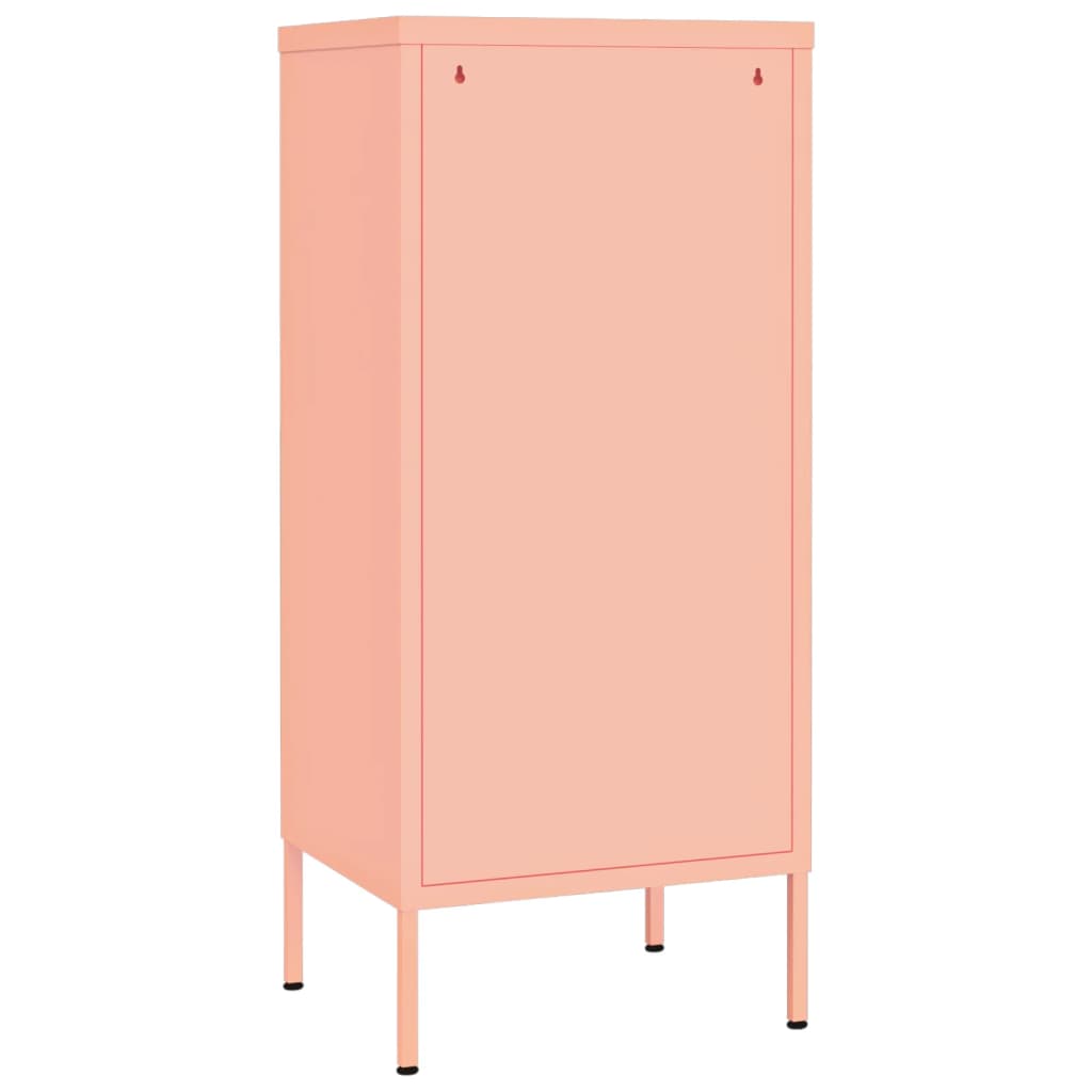 Storage cabinet, pink, 42.5x35x101.5cm, steel