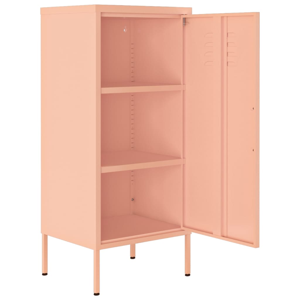 Storage cabinet, pink, 42.5x35x101.5cm, steel