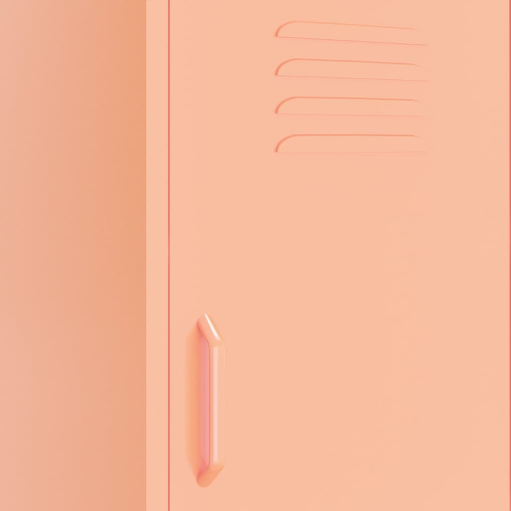 Storage cabinet, pink, 42.5x35x101.5cm, steel