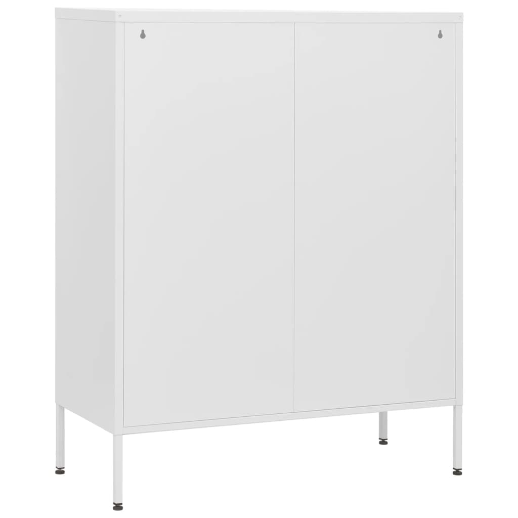 Kumode, balta, 80x35x101,5cm, tērauds