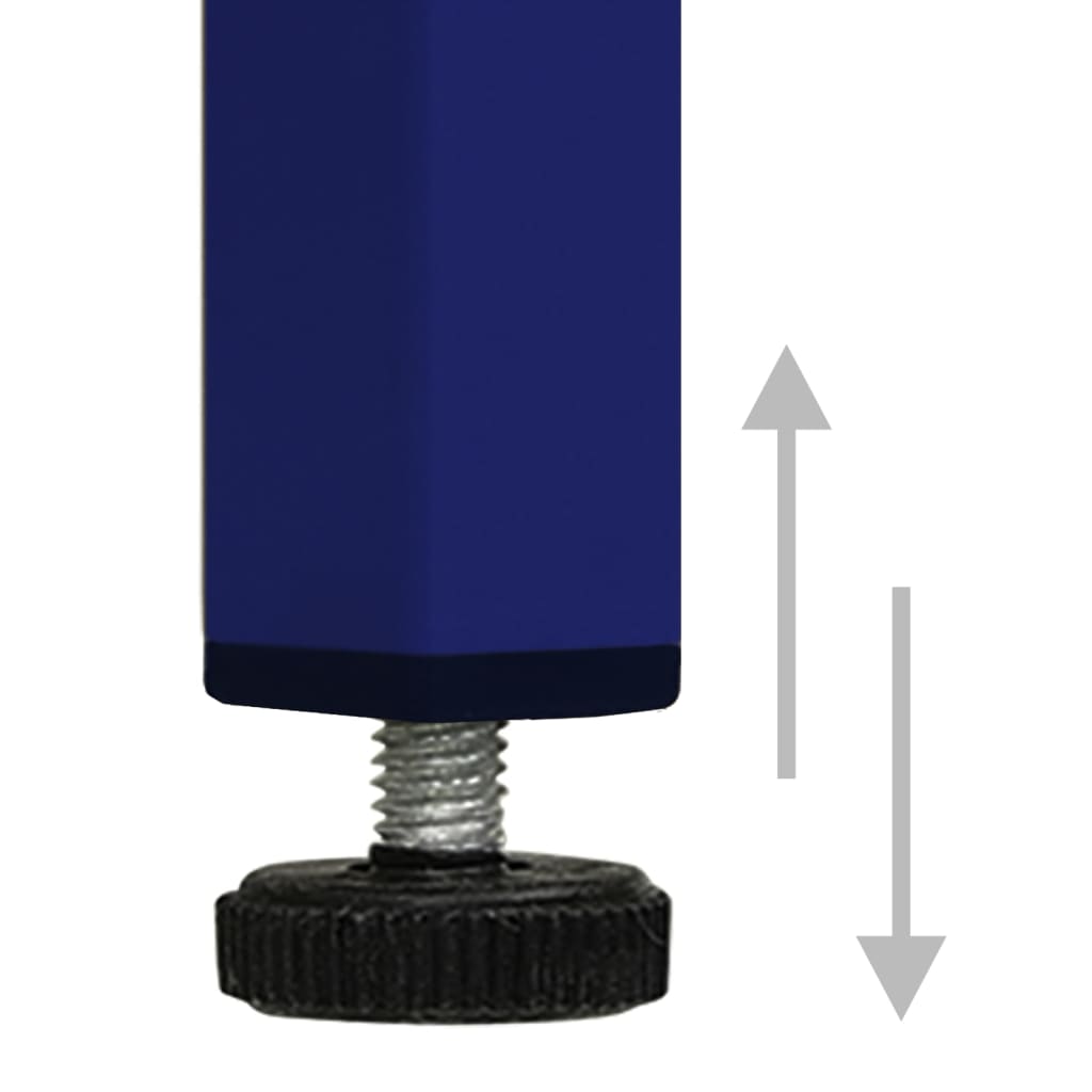 Bedside table, dark blue, 35x35x51cm, steel