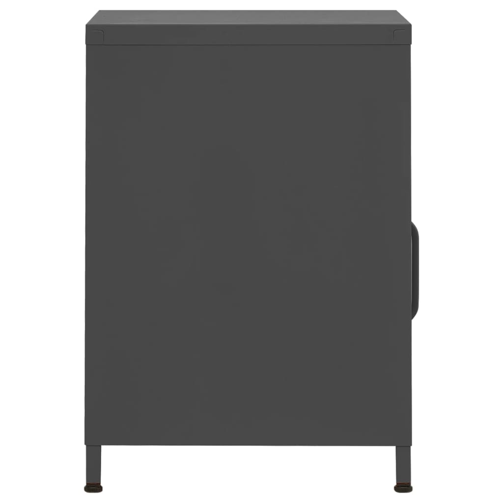 Bedside table, anthracite, 35x35x51cm, steel