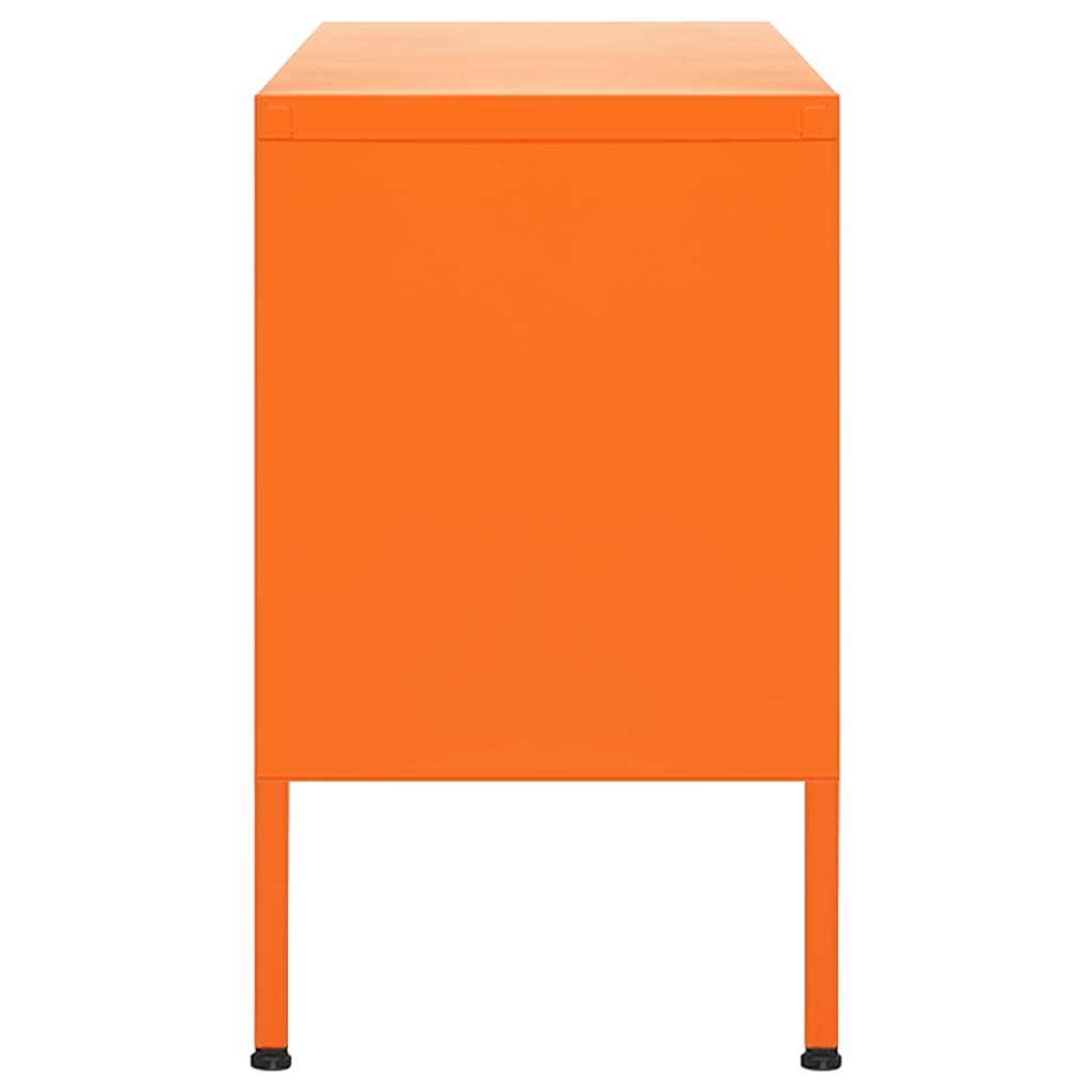 TV cabinet, orange, 105x35x50cm, steel