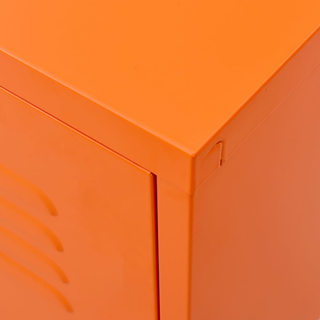 TV cabinet, orange, 105x35x50cm, steel