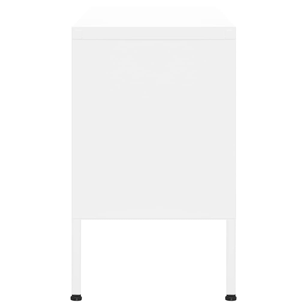 Televizora skapītis, baltā krāsā, 105x35x50cm, tērauds
