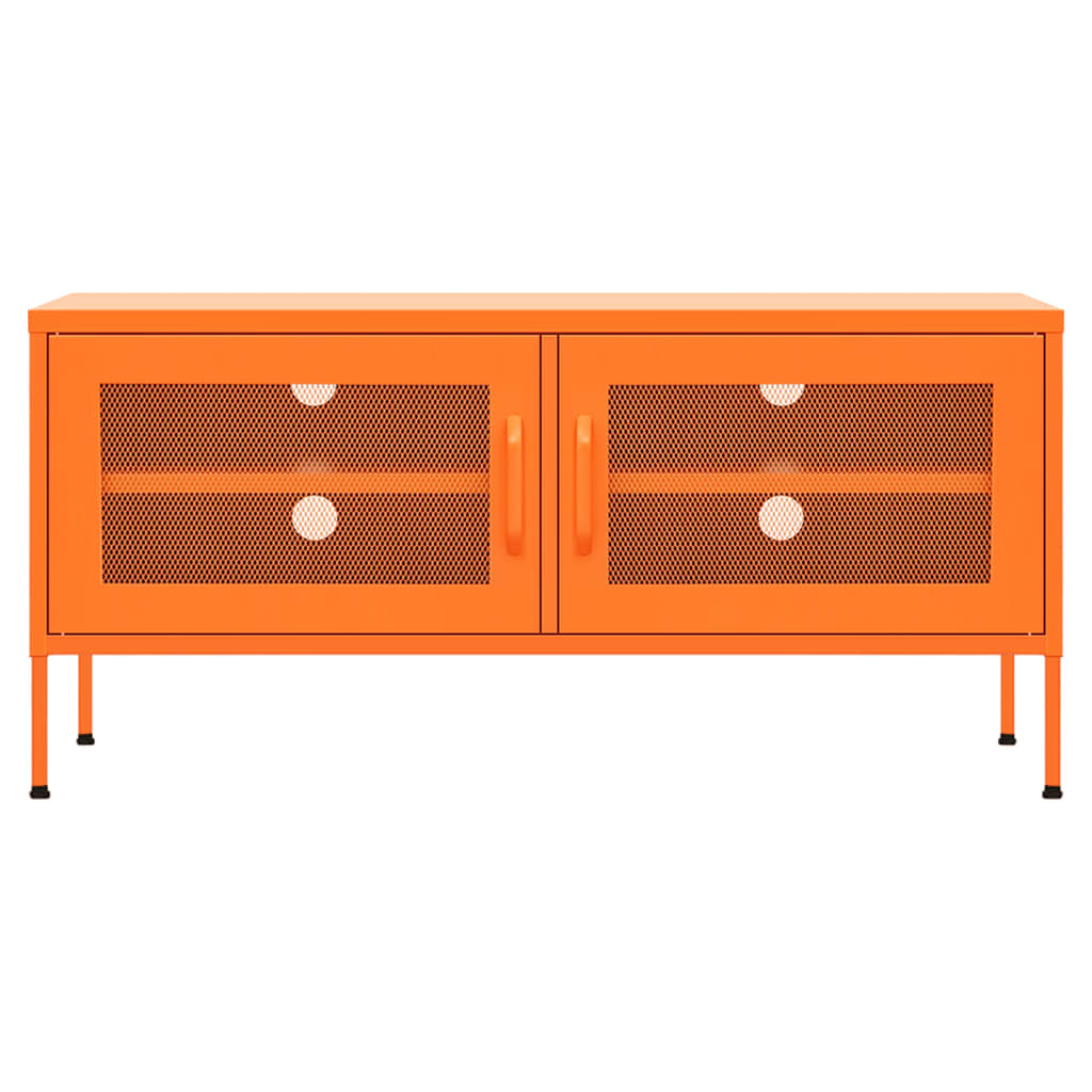 Televizoriaus spintelė, oranžinė, 105x35x50cm, plienas