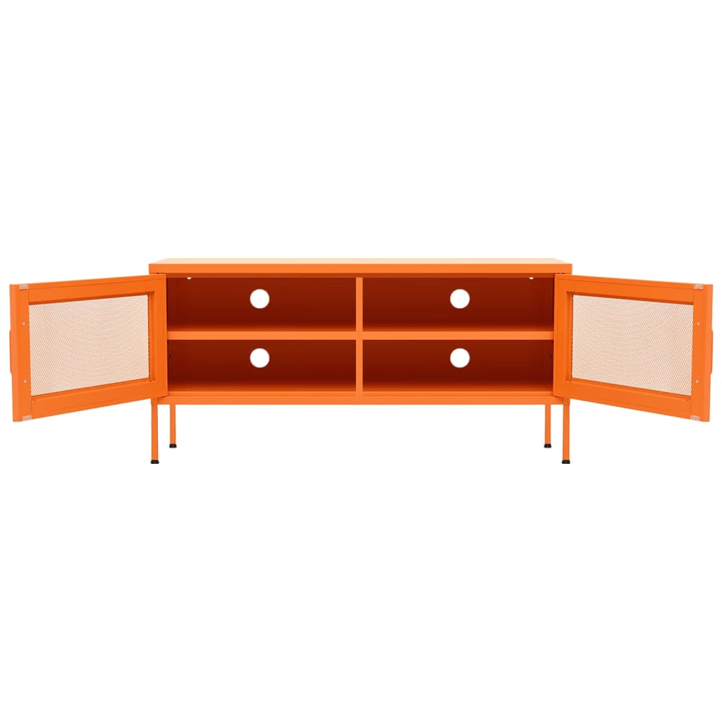 Televizoriaus spintelė, oranžinė, 105x35x50cm, plienas