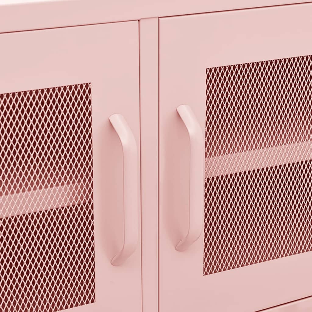 TV bench, pink, 105x35x50cm, steel