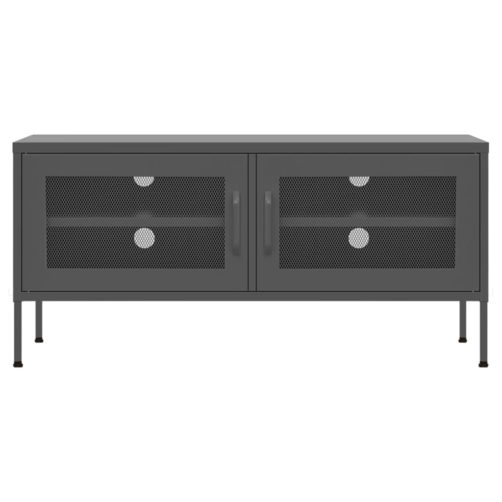 TV cabinet, anthracite, 105x35x50cm, steel