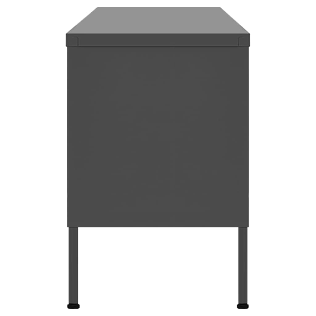TV cabinet, anthracite, 105x35x50cm, steel