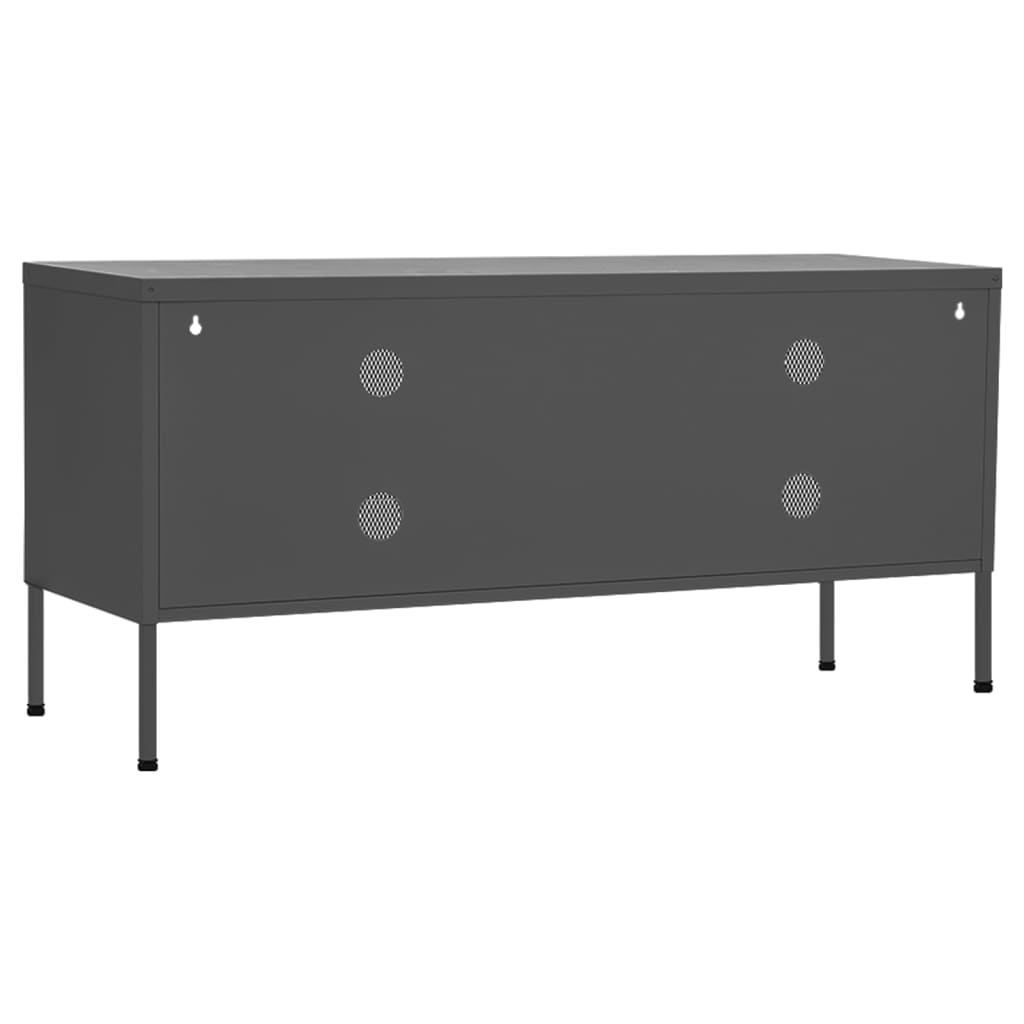 TV cabinet, anthracite, 105x35x50cm, steel