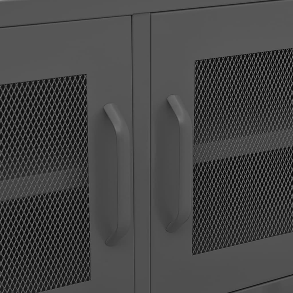TV cabinet, anthracite, 105x35x50cm, steel